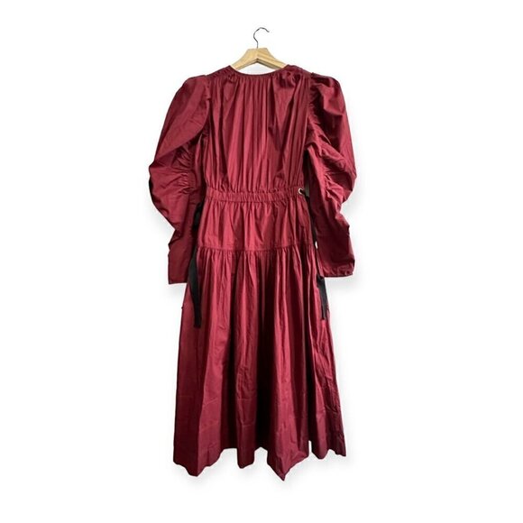 Ulla Johnson Althea Midi Dress in Bordeaux, Size 2, New with tag - Picture 4 of 16